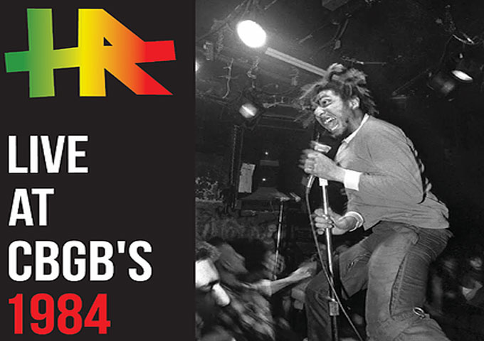 HR Live At CBGB’s 1984 – an essential part of alternative music and punk culture